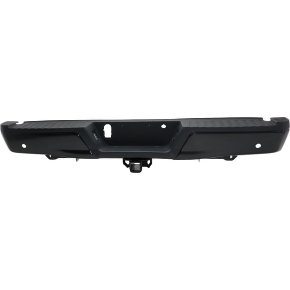 Step Bumper Compatible with FORD F-150 2015-2018 Assembly Powdercoated Black with Towing Pkg with Rear PAS Holes with Max Towing All Cab Types