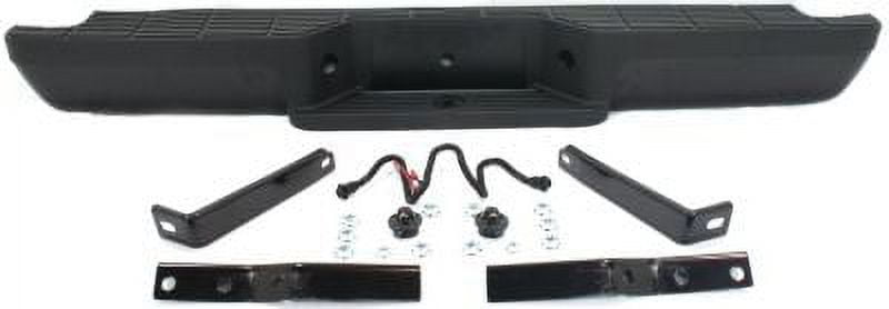 Black Steel Rear Step Bumper For 1993-2011 Ford Ranger Fleetside – Bolt-On, Powder Coated
