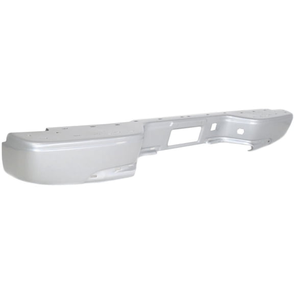 Step Bumper For 1999-2004 Chevrolet Silverado 2500 Rear Powdercoated Silver