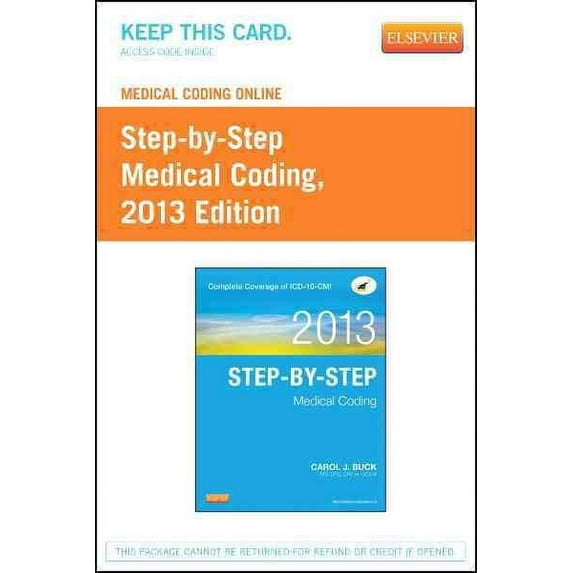 Step-By-Step Medical Coding 2013 Access Code