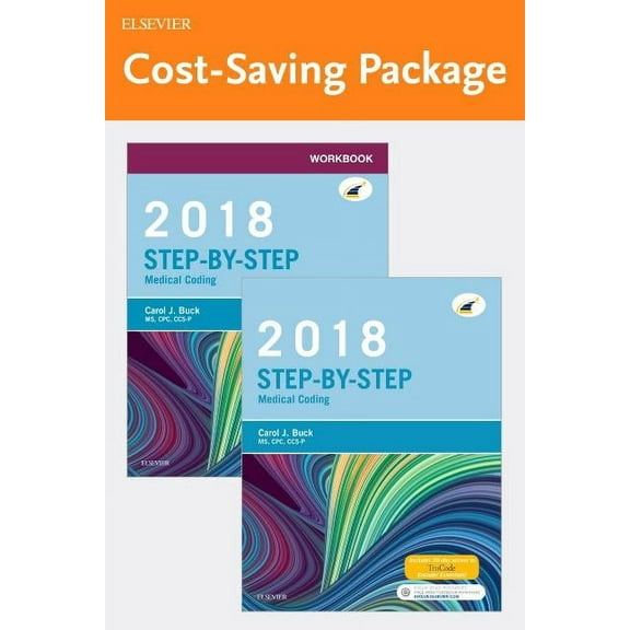 Step-By-Step Medical Coding, 2018 Edition - Text and Workbook Package (Paperback)