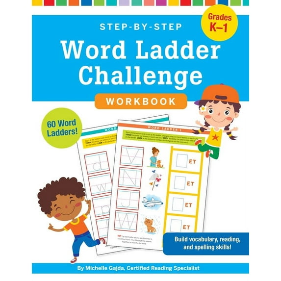 Step-By-Step Word Ladder Challenge Workbook (Grades K-1), (Paperback)