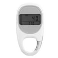 Step Counter Power Saving Mode Clear LCD Display Simple Carabiner