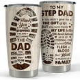 thumbnail image 1 of Step Dad Gifts Tumbler 20oz Coffee Travel Mug Cup Gift for Dad Stepfather Stepdad Gift from Step Daughter Son, 1 of 6