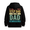 thumbnail image 1 of Step Dad Hoodie sweatshirt funny humor mens machine washable black hoodies for autumn and winter Clothing comfortable sixty years old Casual Unisex Shirt Short Sleeve tshirts, 1 of 7