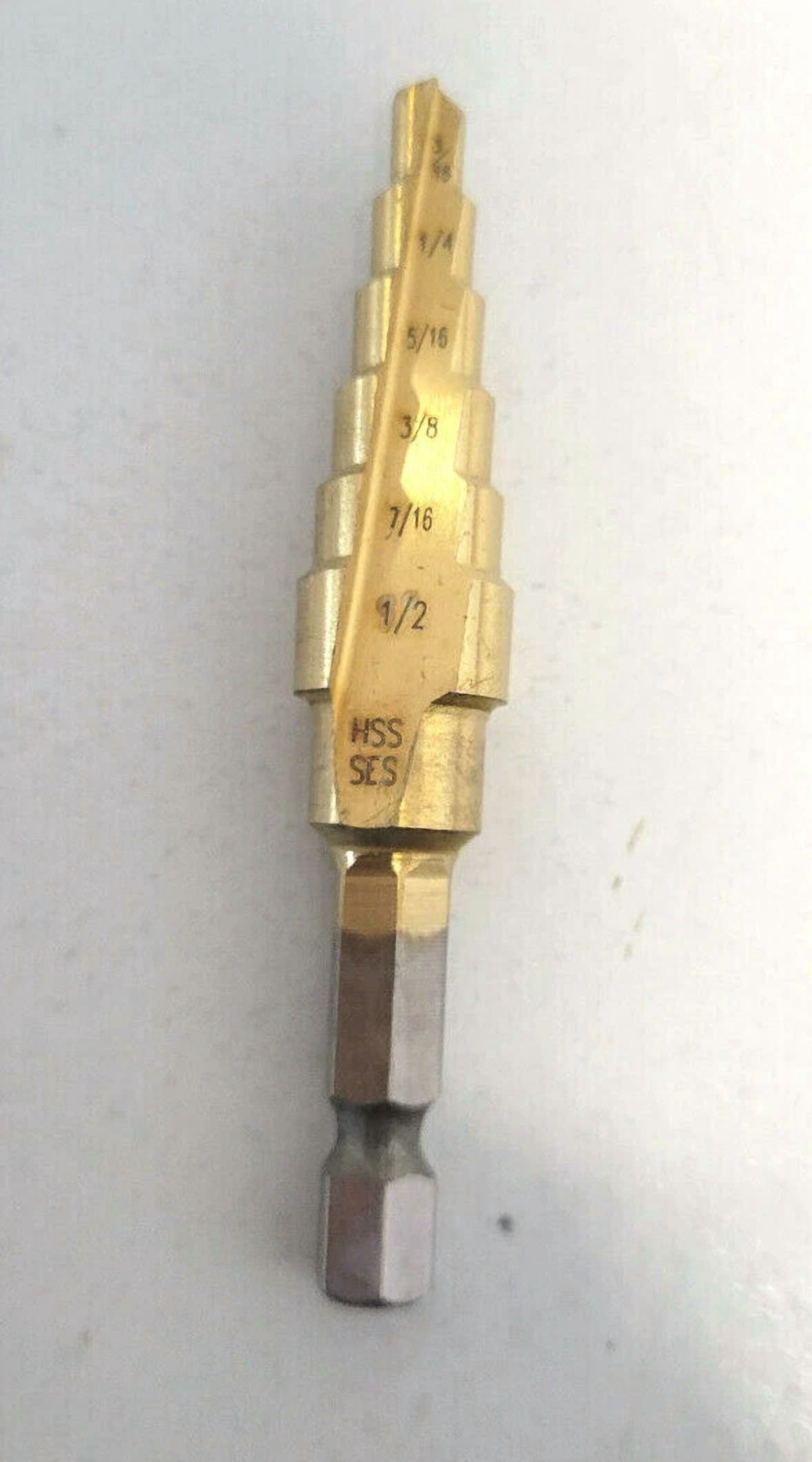 5-Pack Triangle Head Carbide Tile Drill Bits - 3/16" (5mm) Tip, For Glass, Ceramic & Tile