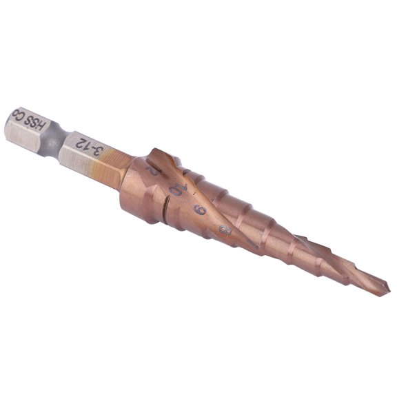 Neyseki Step Drill Bit Multifunctional Cobalt Coating High Speed Steel Hex Shank Hole Opening Tool