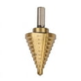 thumbnail image 1 of Step Drill Cone Drill Bits High Speed Steel 10 Steps 1/4 to 1-3/8inch, 1 of 5