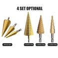 thumbnail image 1 of Step Drill,Set 4-32mm 4-20mm Bit Coated Wood 4-32mm 4-20mm 4-12mm 3pcs Hss Drill Coated Wood Metal Wood Metal Cutter Metal Cutter Core Drill Bit Cutter Core Drill 4-20mm 4-12mm Drill Rookin, 1 of 6