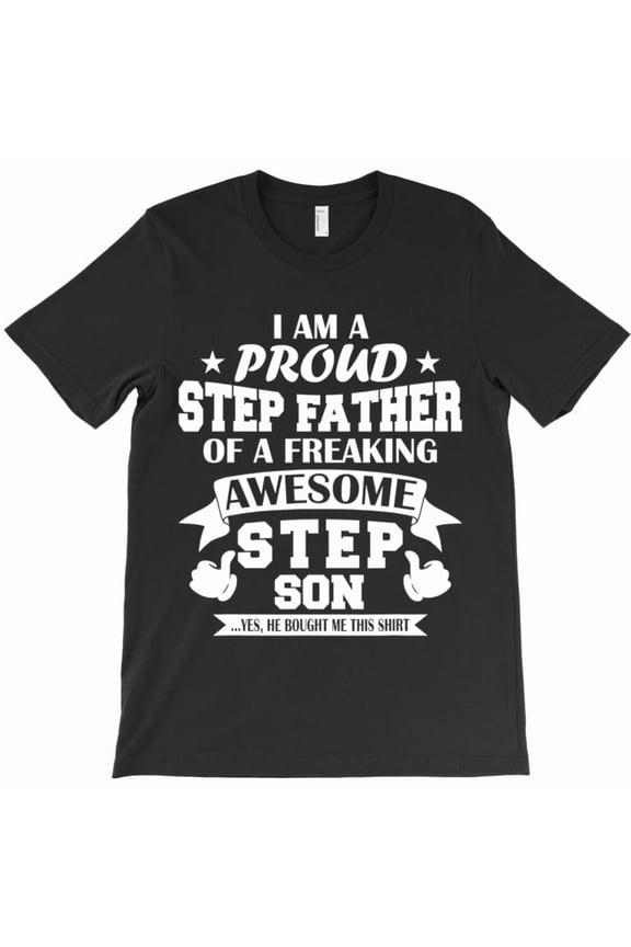 Step-Father Christmas Gift Funny From Step-Son Stepdad Tee Graphic T-Shirt - Everyday Gift G3139, Up to 5XL