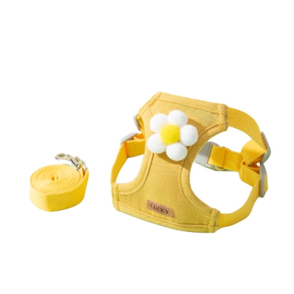 Step In Dog Harness and Leash Walking Set Adjustable No Pull Vest Soft Breathable Mesh Cute Design for Small Medium Large Dogs