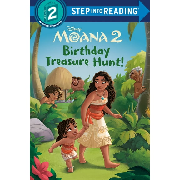 Step Into Reading Birthday Treasure Hunt! (Disney Moana 2), (Hardcover)