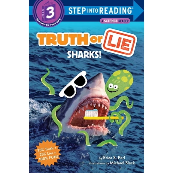 Step Into Reading Truth or Lie: Sharks!, (Paperback)