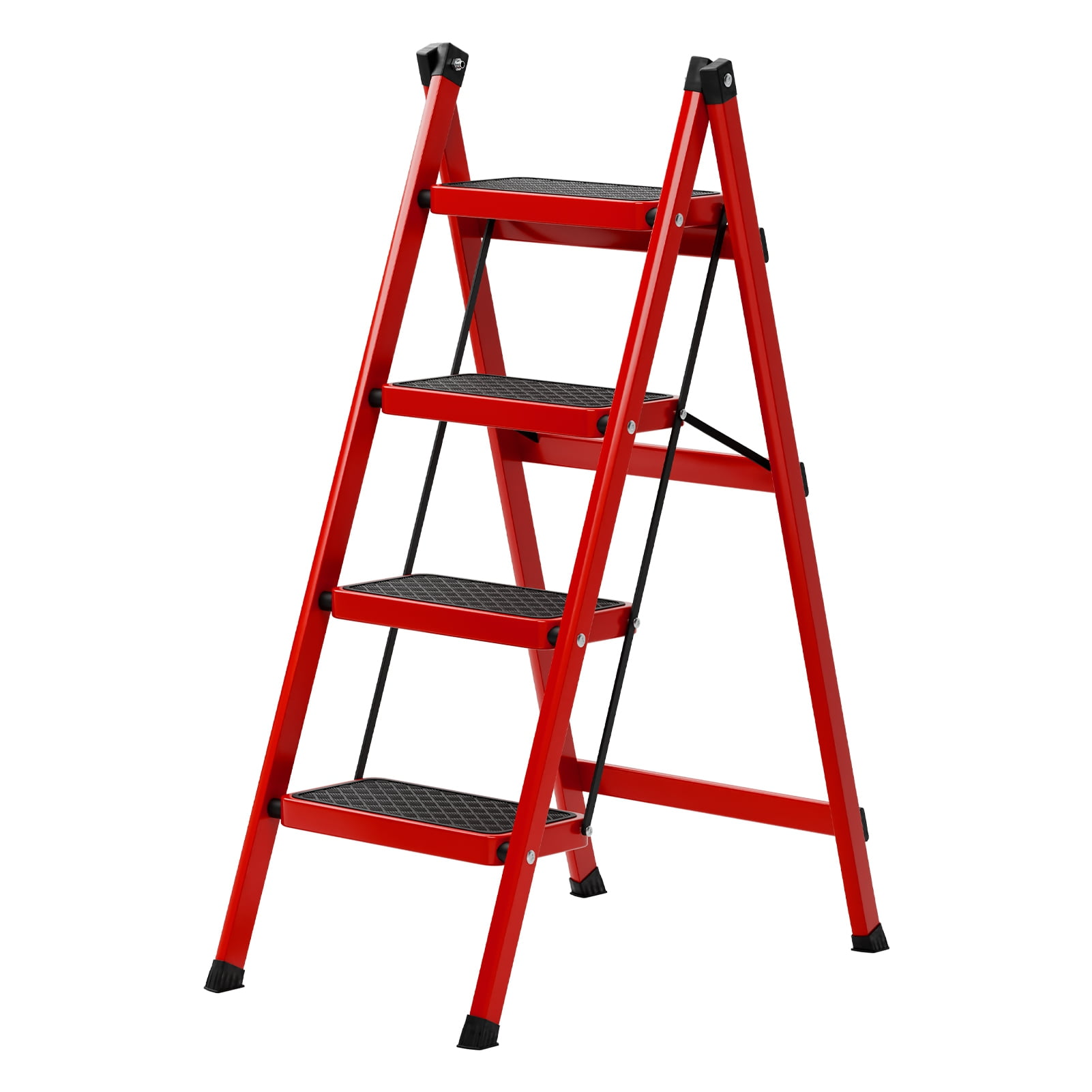 Step Ladder, 4 Step Ladder Folding Step Stool, Multi-Purpose ...