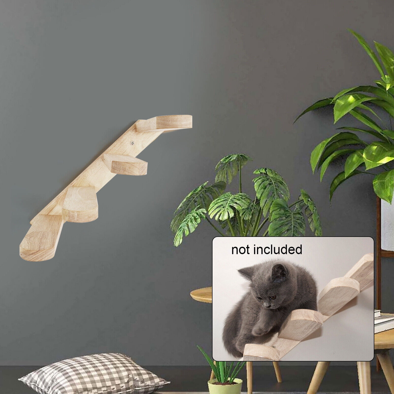 Step Ladder Cat Climbing Frame Cat Bridge Jumping Stair Wall Hanging