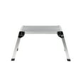 thumbnail image 1 of Step Ladder Folding Work Platform, Aluminum Drywall Stool Ladder, 330 lbs Load Capacity Heavy Duty Work Bench w/Non-Slip Feet, Ideal for Washing Vehicles, Cleaning, Painting, Decorating,Aluminum Ladd, 1 of 5