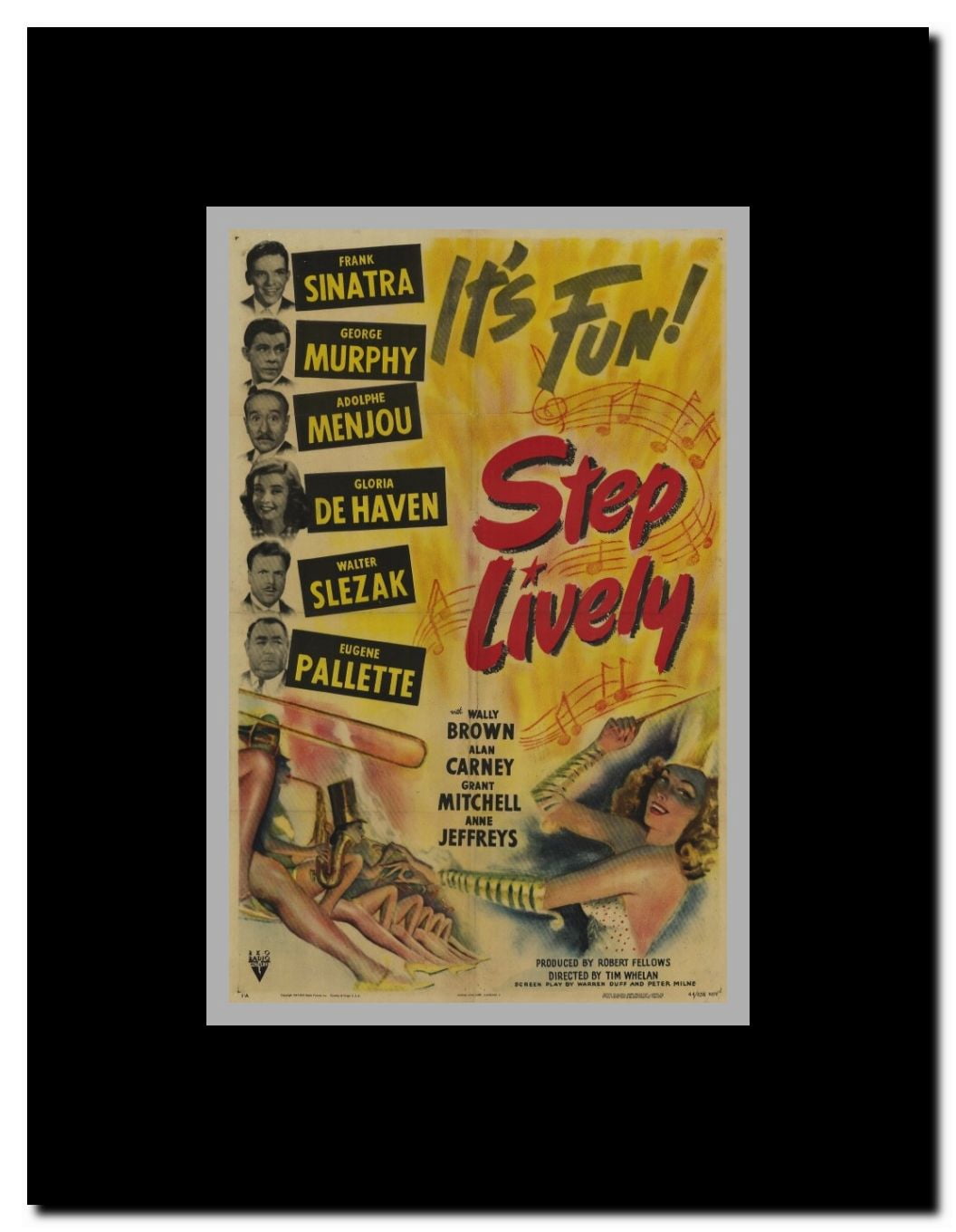 Step Lively Framed Movie Poster