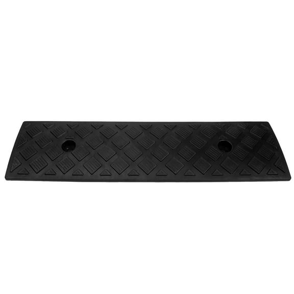VOSAREA Rubber Step Mat Slope Ramp Loading Dock Ramp for Lawn Mower Driveway Curb Threshold Bridge Trailer Wheelchair
