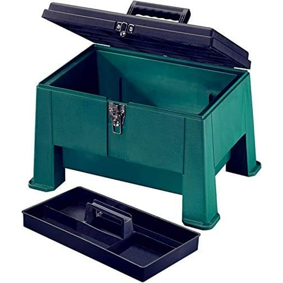 Step N Store, Step Stool Tool Box 20" Garden Green$$Garden & Patio