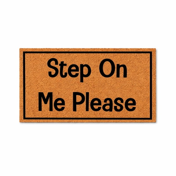 Step On Me Please Doormat, Funny Welcome Mat, Front Door Entry Rug, Humor Gag Gift, Housewarming Present 5132 (16x24 inches) 5132
