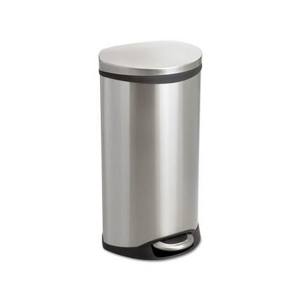 Step-On Medical Receptacle, 7.5 gal, Steel, Stainless Steel Step-On Medical Receptacle, 7.5 gal, Steel, Stainless Steel