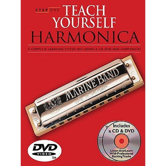 Pre-Owned Step One: Teach Yourself Harmonica Course: Book/3 Cds/DVD/Harmonica Pack (Audiobook) by Hal Leonard Corp (Creator)