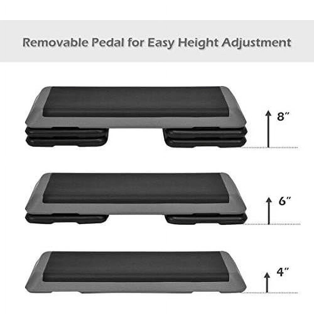 Segawe 28-Inch Aerobic Step Platform With 4 Risers, Non-Slip, Adjustable Height 4-8