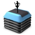 Step Platform w/Risers,Aerobic Steppers for Exercise 5 Level 4”6”8