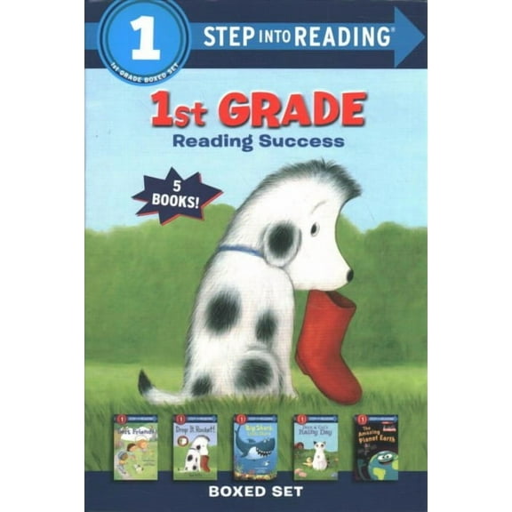 Step into Reading: 1st Grade Reading Success Boxed Set : Best Friends, Duck & Cat's Rainy Day, Big Shark, Little Shark, Drop It, Rocket! The Amazing Planet Earth (Paperback)