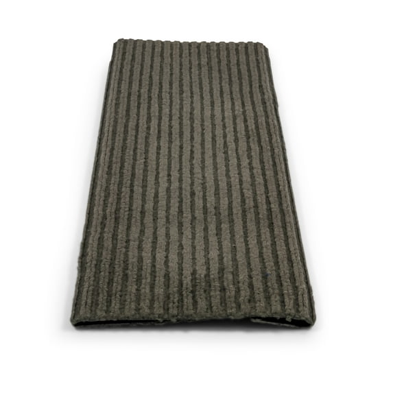 Step Rug,Premium,Poly w/UV&TPE, Dbl-Rib, 18"x23", Gray (E/F)