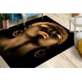thumbnail image 1 of Step Rugs, African Gold Woman Rug, Floor Rug, Anti-Slip Carpet Rugs, Luxury Rugs, Modern Rug, Gold Woman Rug, Abstract Rugs, Accent Rug, 3.9'x5.9' - 120x180 cm, 1 of 8