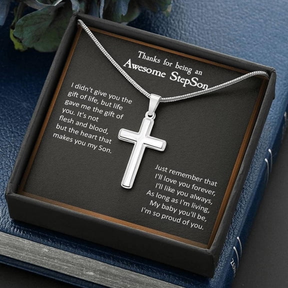 Step Son Necklace, Gift for Step Son, Stepson Birthday Gift, Stepchild Christmas Gifts, A Unique Gift Ideas, Thoughtful And Useful Gift For Your Loved