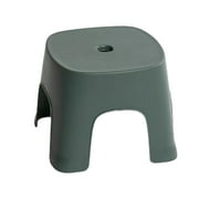 Step Stool, 7-Inch High, Green, Plastic, Small Single Step Stool for Kids/Adults in Home/Kitchen/Laundry/Garage/Bathroom