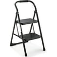 thumbnail image 1 of Step Stool for Adults,2 Step Ladder Folding 330lbs Anti Slip Step Stool,Foldable Ergonomic 2 Steel Stool with Wide Pedal for Home, Kitchen, Office (Matte Black), 1 of 14