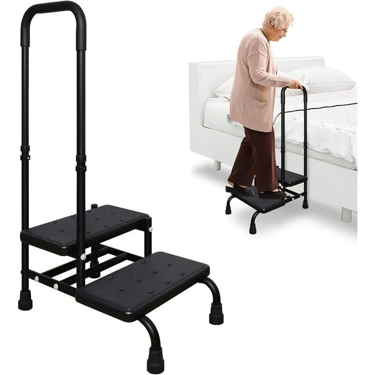 Step Stool with Handle for Elderly, Heavy Duty Step Stool with
