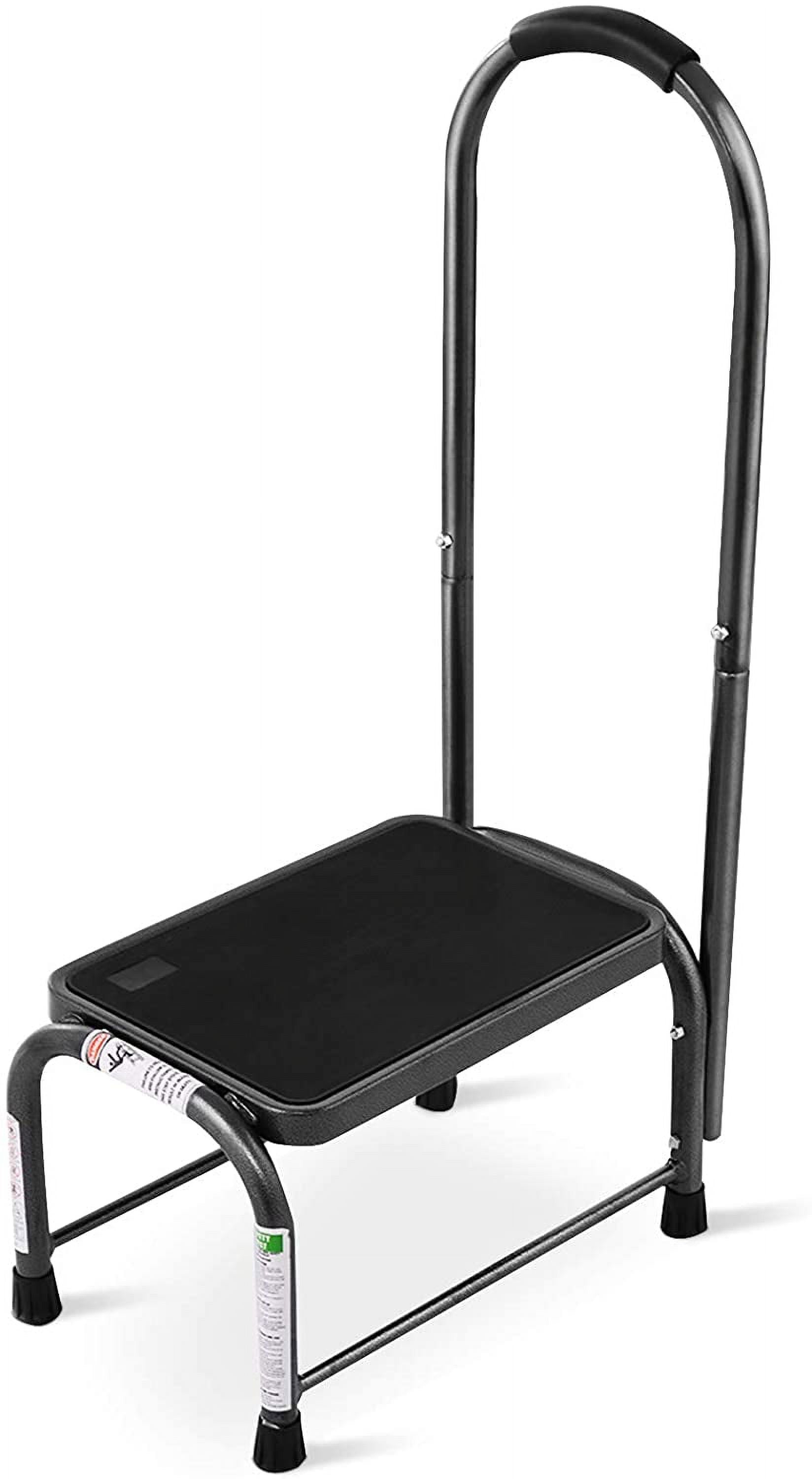 Step Stool with Handle, Medical Step Stool w/Handle and Non Skid Rubber