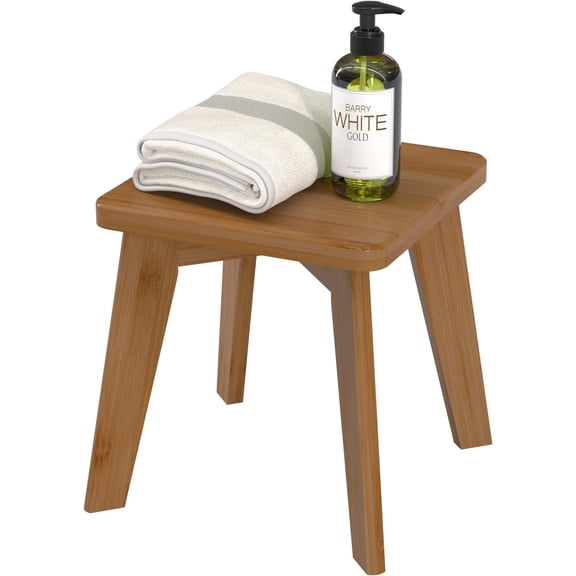Step Stool Kitchen Bathroom Bedroom for and Adults Wooden Foot Rest Stools Sturdy Small Stool 10 inch