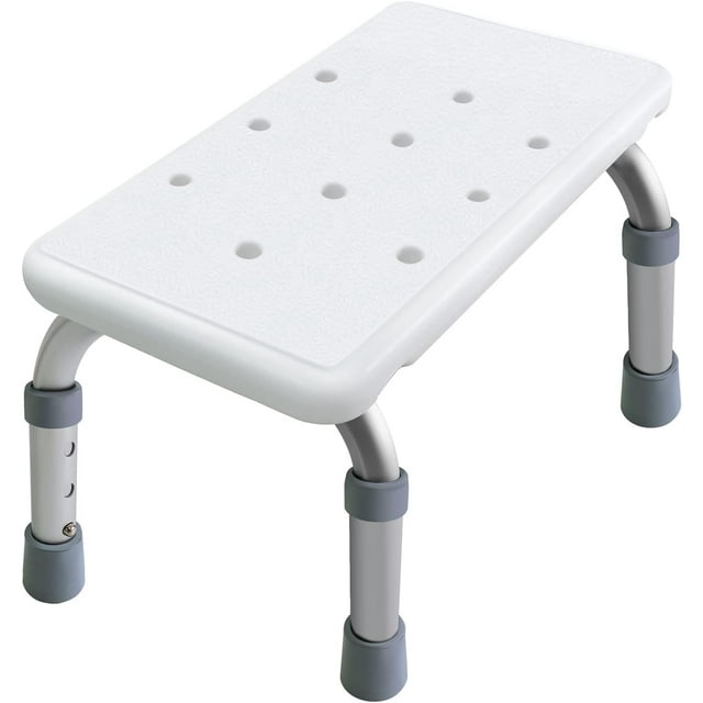 Step Stool with NonSkid Platform, No Assembly Rubber Fee Adjustable