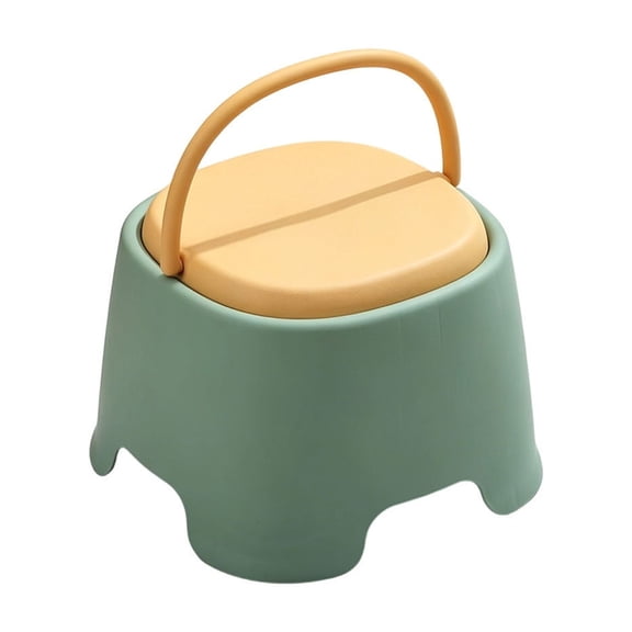 Step Stool Shower Foot High One Step Stool Small Plastic Step for Home, Office, Garage Laundry Bathroom Green
