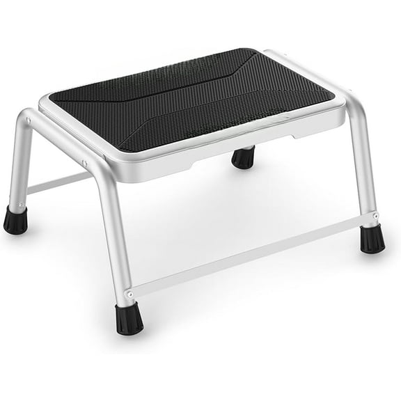 Step Stool, Step Stools for Adults Kids with Non-Slip Rubber Feet, Holds Up to 600 lbs, Lightweight Stepping Stools for Bedroom Kitchen Bathroom, Bed Steps for High Beds