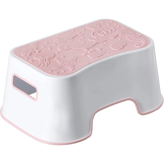 Step Stool for Kids, Cute Design Toddler Kids Step Stool for Kitchen Bathroom an