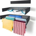 Step Up Laundry Drying Rack, Wall Mounted, Retractable Clothes Drying