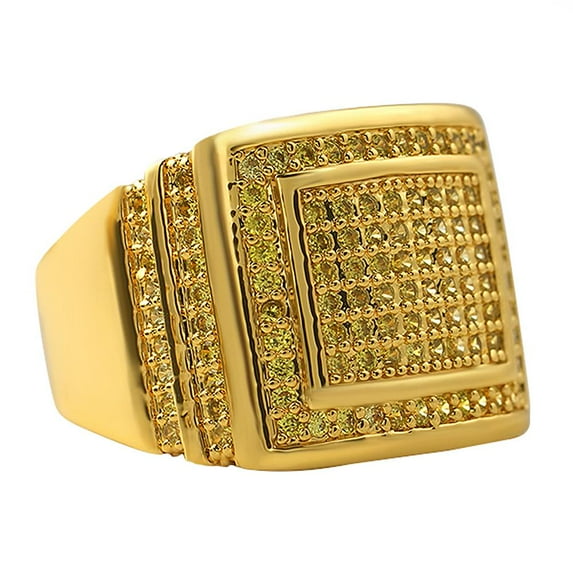 Step Up Lemonade CZ Iced Out Ring (9)