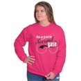 thumbnail image 1 of Step Up To Bat For Second Base Women Plus Size Crewneck Sweatshirt Brisco Brands 4X, 1 of 5