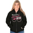 thumbnail image 1 of Step Up To Bat For Second Base Womens Plus Size Graphic Zipper Hoodie Brisco Brands 2X, 1 of 5