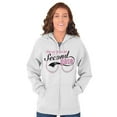 thumbnail image 1 of Step Up To Bat For Second Base Zip Hoodie Sweatshirt Women Brisco Brands S, 1 of 2