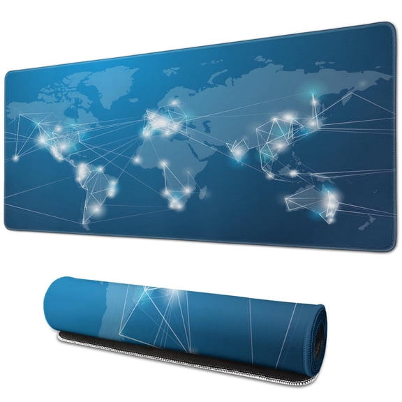 Step Up Your Game: Extended XL Gaming Mouse Pad with Smooth Silk Fabric & Non-Slip Rubber Base - Perfect for Office & Gamers (31.5x11.8 Inch)