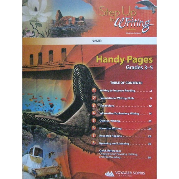 Step Up to Writing 4th Edition Handy Pages Grades 3-5