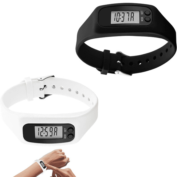 Step Watch, LCD Display Pedometer Watch for Seniors, No Phone Required Step Counter with Large Display, Easy Fitness for Walking, Running, Hiking & Daily Activity Tracking, Ideal for Elderly(x)