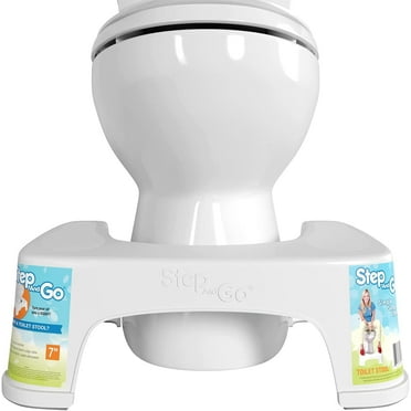 Step and Go Toilet and Bath Stool, 7"
